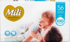 Fralda Mili Love & Care Pants Giga XXG 56un