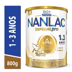 Fórmula Infantil Nanlac Supreme Nestlé 1 a 3 Anos 800g