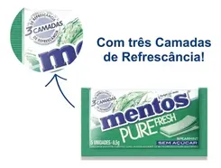 Chiclete Mentos Fresh Spearmint 8,5g 5un