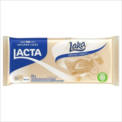 Chocolate Barra Lacta Laka 80g