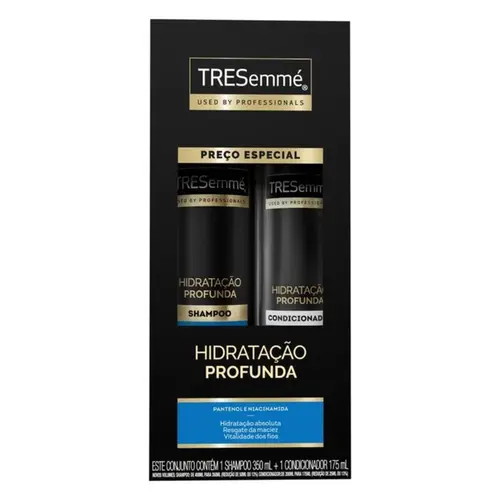 Kit Shampoo 350ml + Condicionador 175ml Tressemé Hidratação Profunda