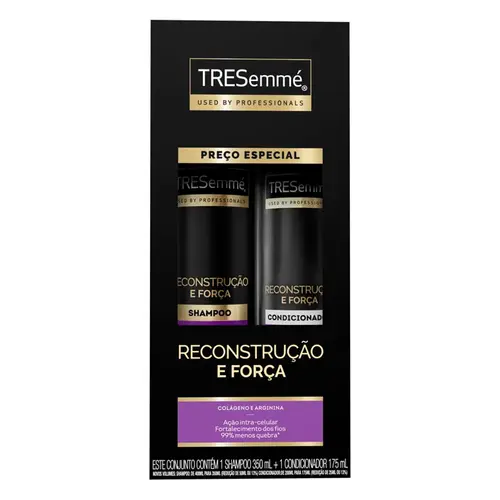 Kit Shampoo 350ml + Condicionador 175ml Tressemé Reconstrução e Força