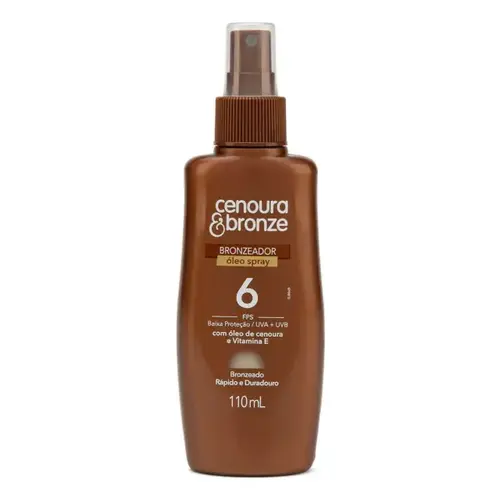 óleo cenoura e bronze spray fps6 110ml