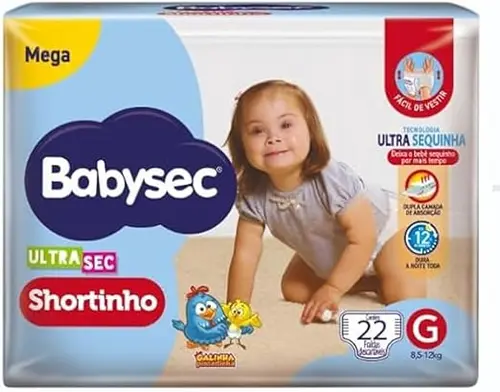FRALDA BABYSEC ULTRA SHORTINHO MEGA G