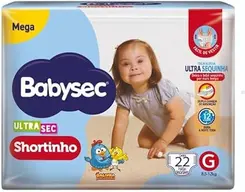 FRALDA BABYSEC ULTRA SHORTINHO MEGA G