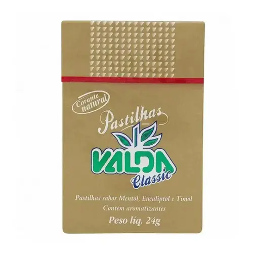 Pastilha Valda Classic Mentol Fliptop 24g