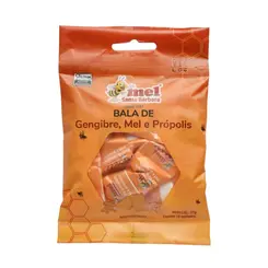 Bala Gengibre Mel e Própolis Mel Santa Bárbara 37g 10un
