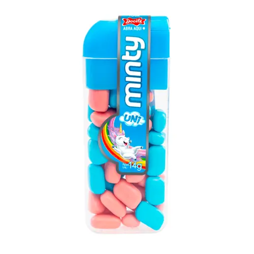 Pastilha Mini Minty Sabor Tutti-Frutti e Uva 14g