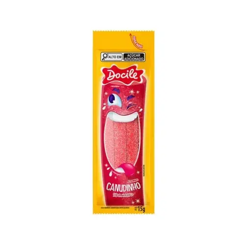 Canudinho Docile Regaliz Morango Cítrico 15g