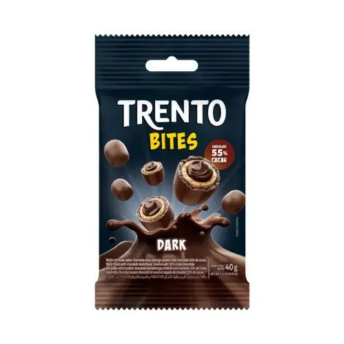 Biscoito Wafer Trento Mini Bites Dark 40g