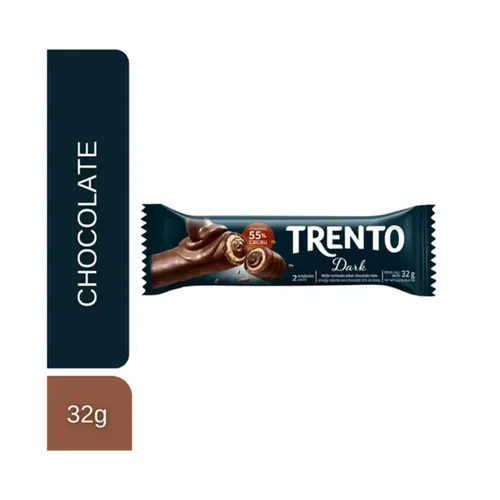 Biscoito Wafer Trento Dark 32g