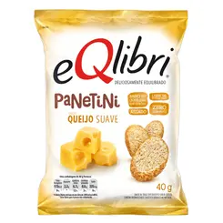 Snack Queijo Suave Eqlibri Panetini Pacote 40g