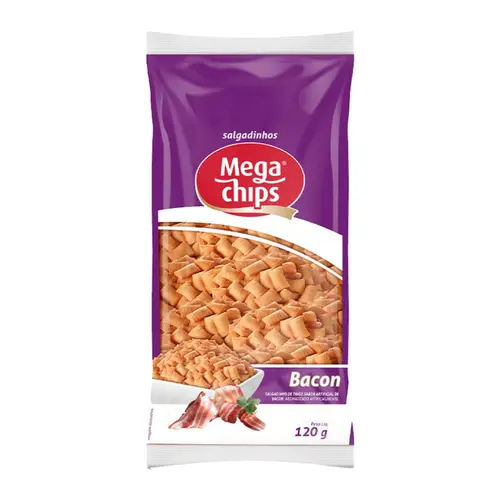 Salgadinho Mega Chips Sabor Bacon 120g