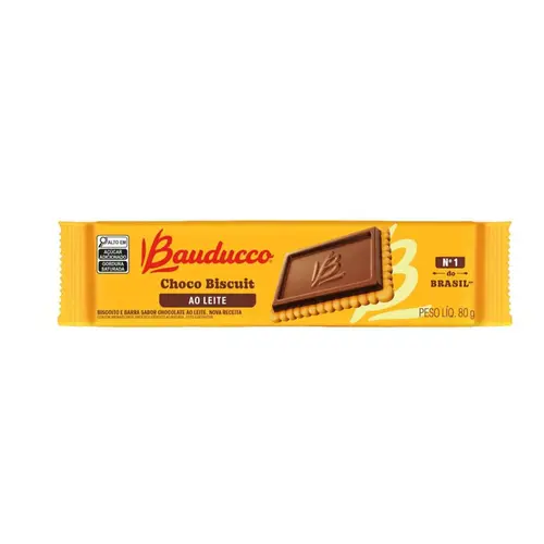 Biscoito Bauducco Choco Biscuit ao Leite 80g