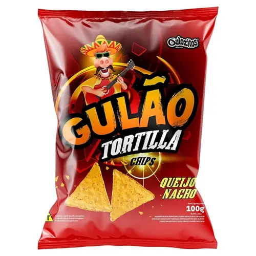 Salgadinho Gulão Tortilla Sabor Queijo Nacho 100g