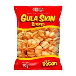 Salgadinho Gulão Skin Striped Sabor Bacon 70g