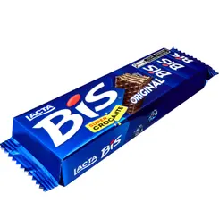 Chocolate Lacta Bis Wafer Chocolate ao Leite 16 unidades