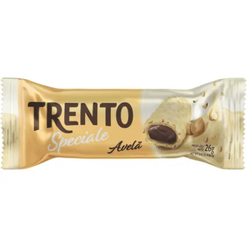 Chocolate Trento Speciale Chocolate Branco e Pedaços de Avelã 26g
