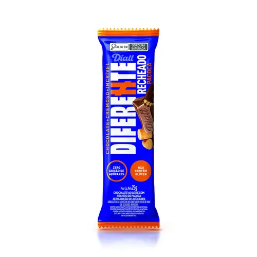 Chocolate Diferente Diatt Paçoca Zero Açúcar 25g