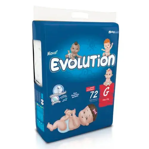 Fralda Dry Evolution G Super Econômica 72un