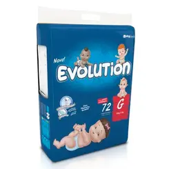 Fralda Dry Evolution G Super Econômica 72un