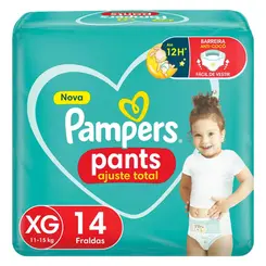 Fralda Infantil Pampers Pants Calça XG 14un