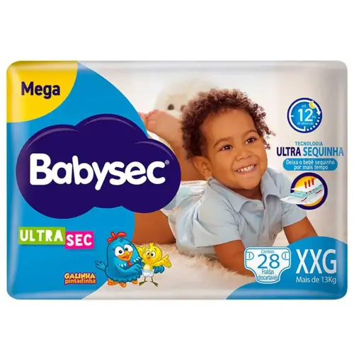 Fralda Infantil Babysec XXG Mega 28 Unidades