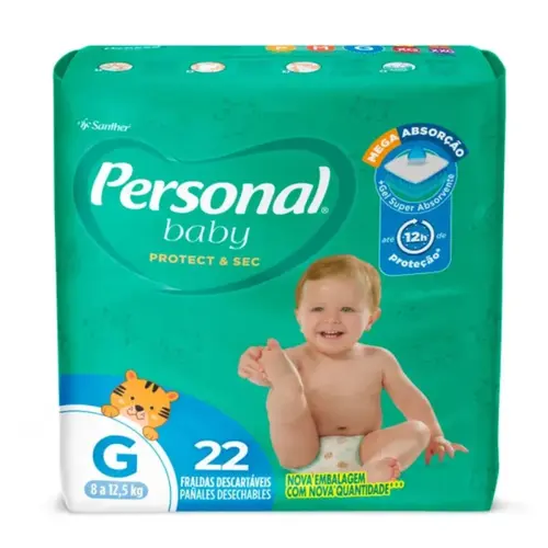 Fralda Personal Baby Protect & Sec G 22un