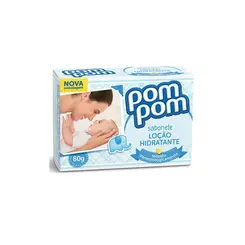 Sabonete Em Barra Infantil Pom Pom Hidratante 80g