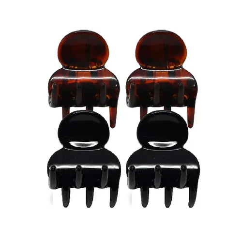 Piranha Life B Mini Preta e Café 1,2cm 4 Unidades