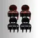Piranha Life B Mini Preta e Café 1,2cm 4 Unidades
