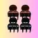 Piranha Life B Mini Preta e Café 1,2cm 4 Unidades