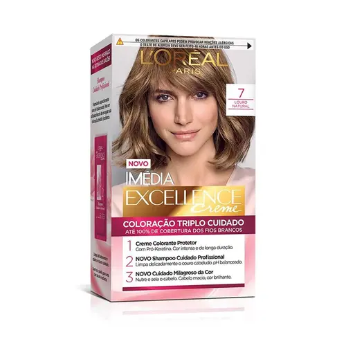 Tintura Imédia Excellence 7.0 Louro Natural