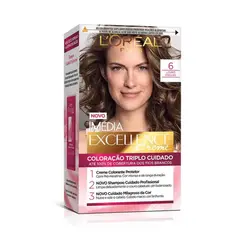 Tinta Imédia Excellence L Oréal Creme 6 Louro Escuro