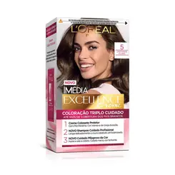 Tinta de Cabelo Imédia Excellence 5 Castanho Claro L Oréal Paris