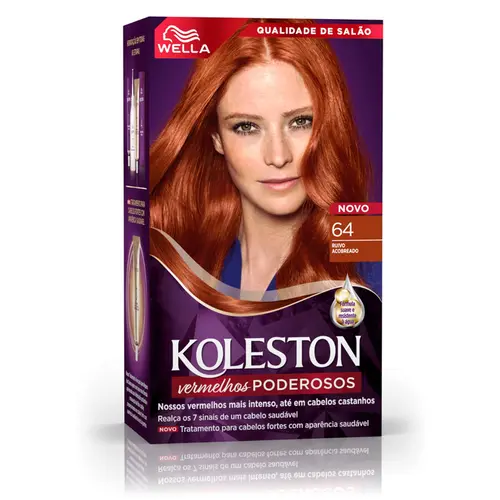 Tintura Permanente Koleston Acaju Acobreado Nº 64