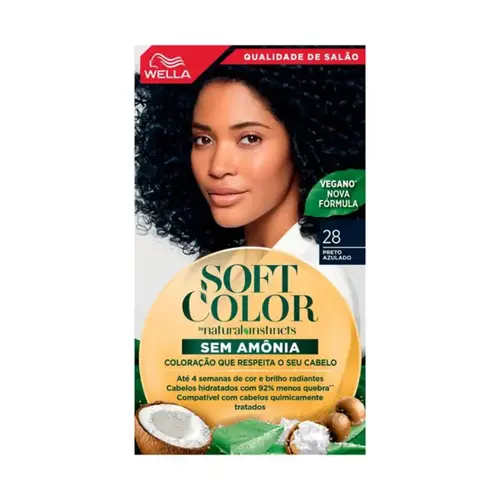 Tinta de Cabelo Soft Color 2.8 Preto Azulado
