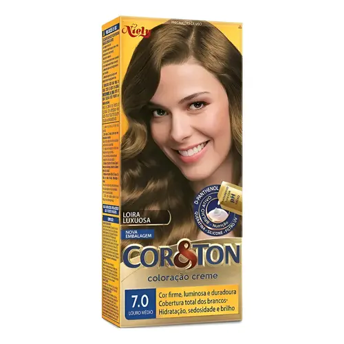 Tintura Cor & Ton Creme Louro Médio Nº 7.0