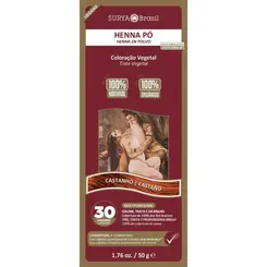 Tinta de Cabelo Henna Surya Pó Castanho 50g
