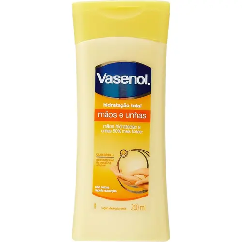 Loção Hidratante Vasenol Mãos e Unhas 200ml