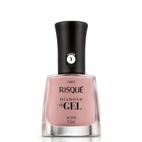 Esmalte Risqué Diamond Gel Sal Rosa 9,5ml