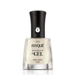 Esmalte Risqué Diamond Gel Branco Camafeu 9,5ml