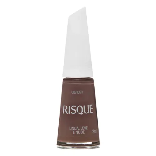 Esmalte Risqué Nude Cremoso Linda, Leve e Nude 8ml