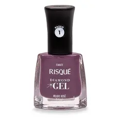 Esmalte Risqué Diamond Gel Veludo Rosé 9,5ml