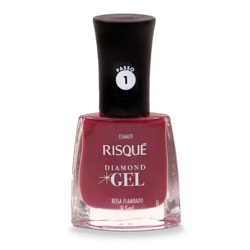Esmalte Risqué Diamond Gel Rosa Flambado 9,5ml