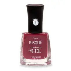 Esmalte Risqué Diamond Gel Rosa Flambado 9,5ml