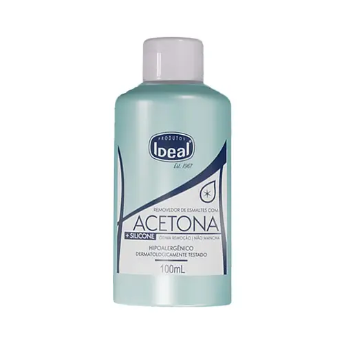 Removedor De Esmalte Solução À Base De Acetona Ideal 100ml