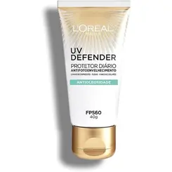 Protetor Solar Facial L Oréal UV Defender FPS 60 Antioleosidade 40g