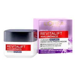 Creme Revitalift L Oréal Hialurônico Noite Anti Rugas 49g