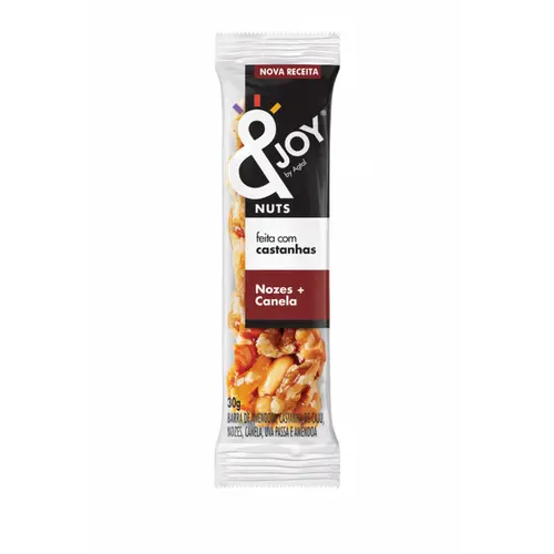 Barra de Cereal Nuts &Joy Nozes e Canela 30g